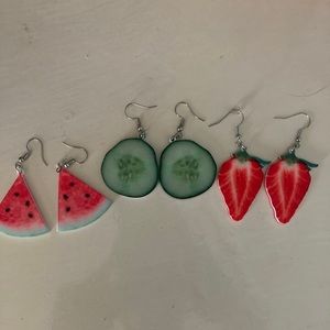 Fruit earrings